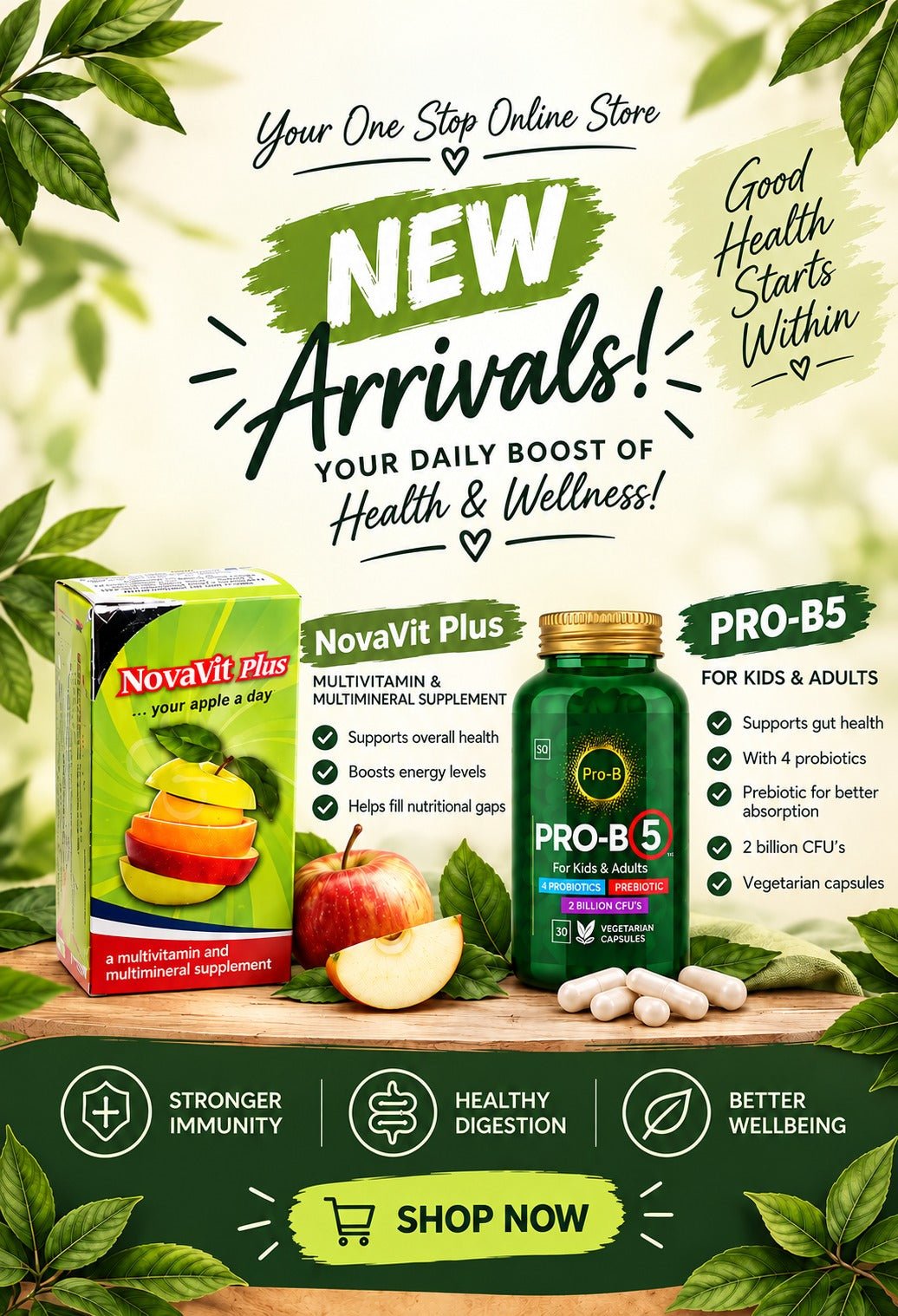 🌿 New Arrivals: NovaVit Plus & PRO-B5 - Shopping4Africa