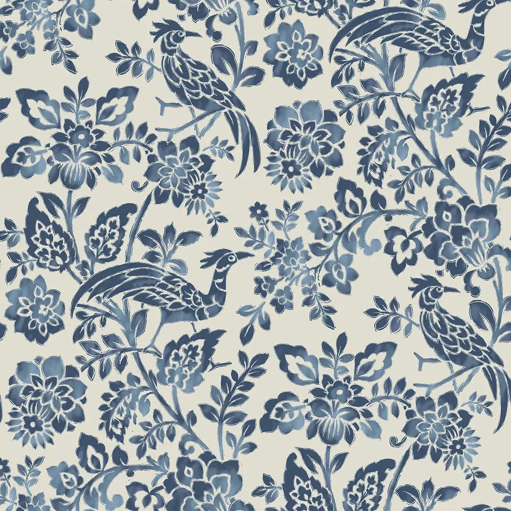 Adain Palace Wallpaper Dark Seaspray Blue