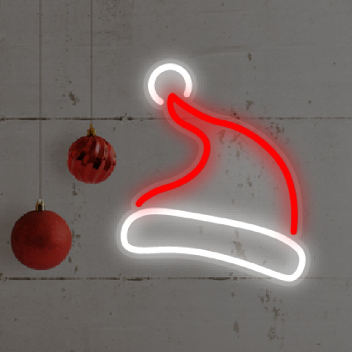 LED Christmas Santa Hat 30cm Indoor/Outdoor