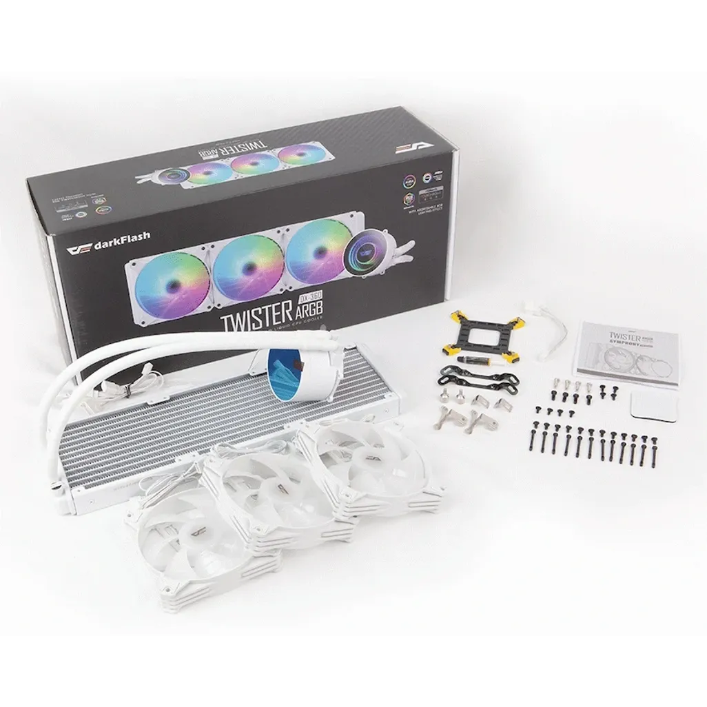 DarkFlash DX360 V2.6 Liquid CPU Cooler - White