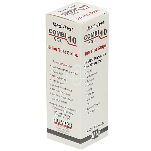 Medi-Test Combi 10 SGL Urine Test Strips 100