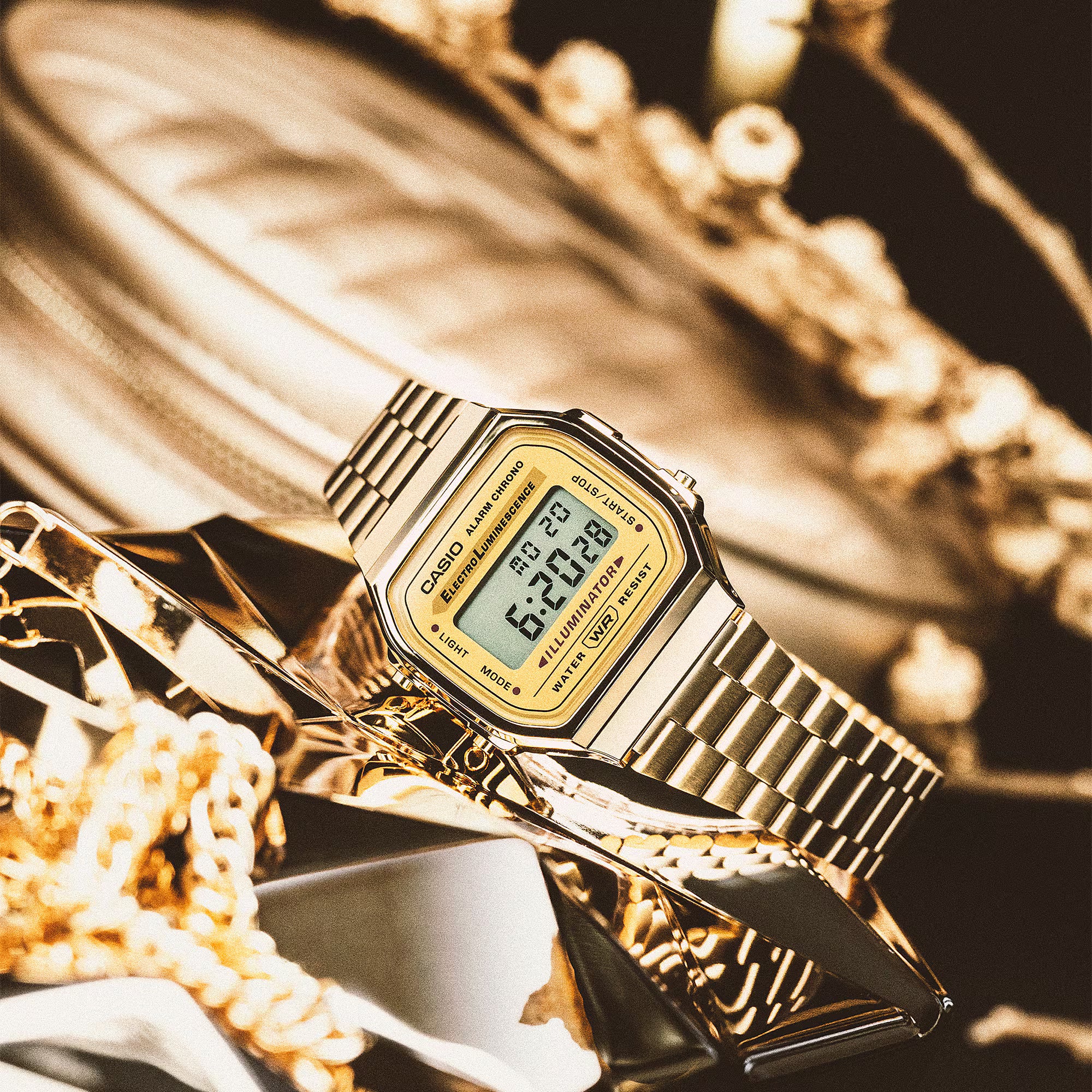 Casio Retro Gold Digital Watch A168WG-9WDF