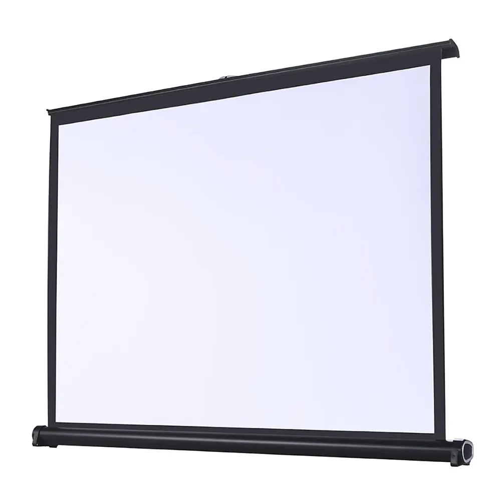ETOE 50-Inch Manual Pull-Up Projector Screen – 4:3 Aspect Ratio