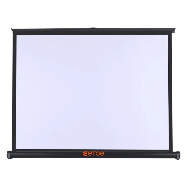ETOE 50-Inch Manual Pull-Up Projector Screen – 4:3 Aspect Ratio