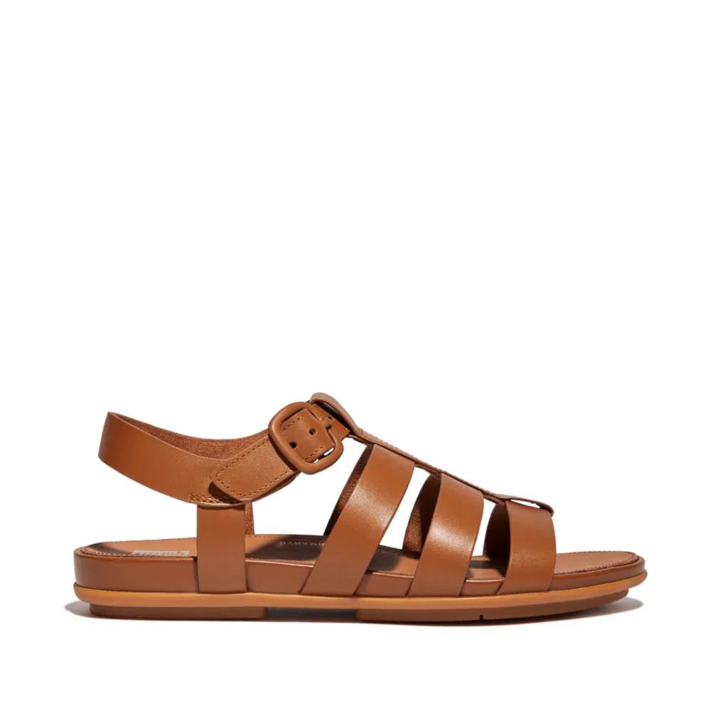 FitFlop Gracie Leather Fisherman Sandals Light Tan
