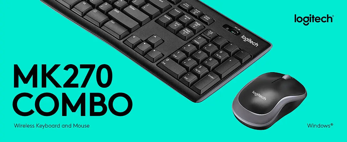 Logitech® MK270 Wireless Keyboard Mouse Combo