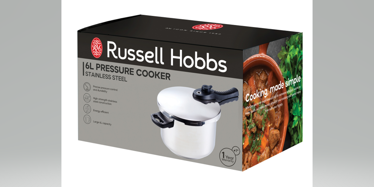 Russell Hobbs Stainless Steel 6L Pressure Cooker RHPC06