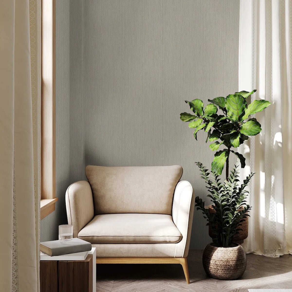 Aaron Sparkle Taupe Wallpaper - Shopping4Africa