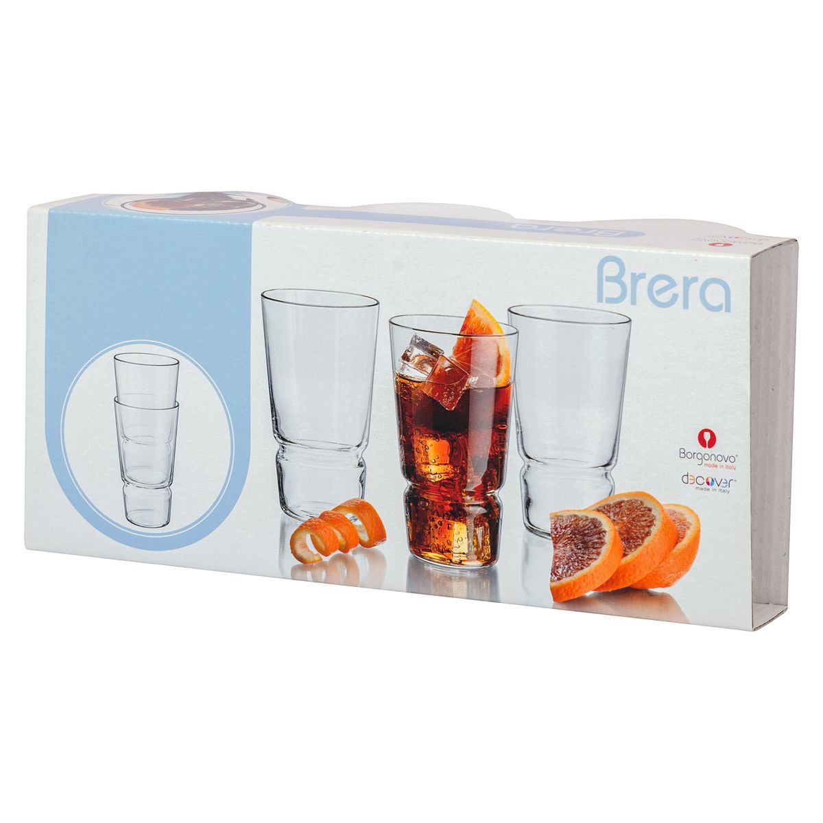 Borgonovo Stackable Brera Hi - Ball 355ml Set of 3 - Shopping4Africa