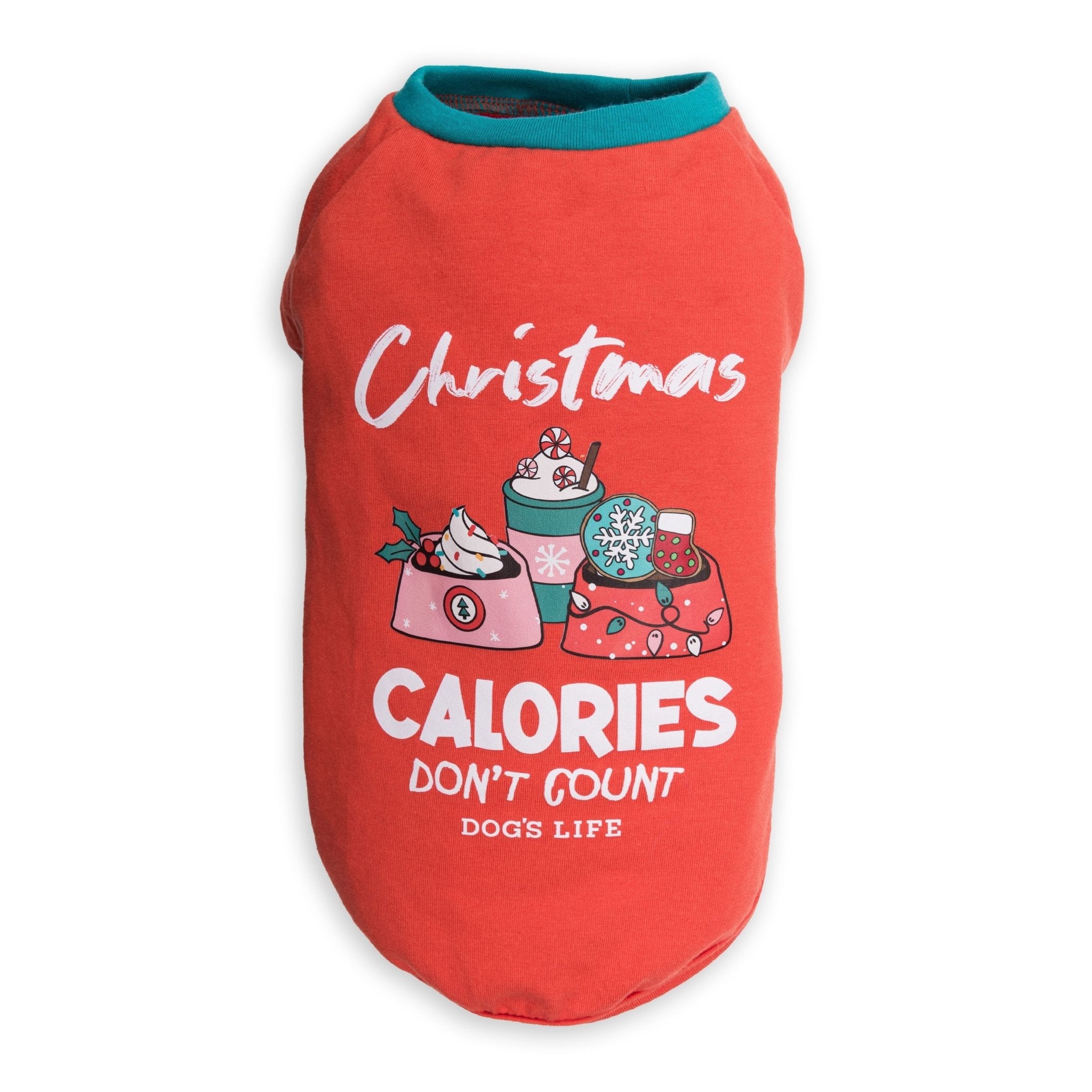 Calories Don't Count Xmas Tee Red - Shopping4Africa