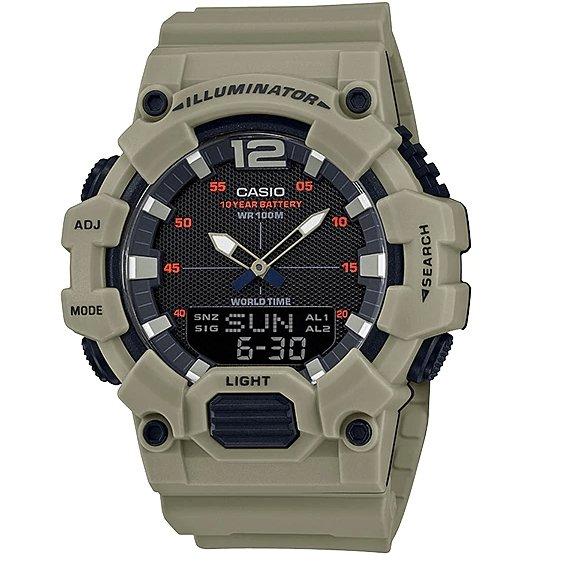 Casio Anadigi Telememo Khaki Watch HDC - 700 - 3A3VDF - Shopping4Africa