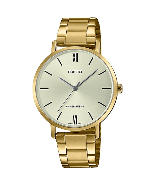 Casio Analog Round Gold Ion - Plated Watch LTP - VT01G - 9BUDF - Shopping4Africa