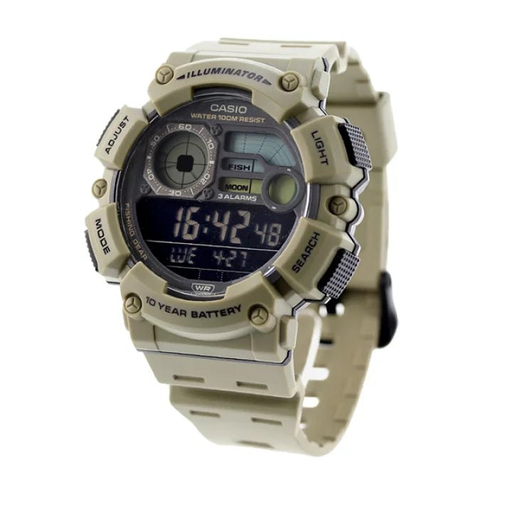 Casio Digital Resin Moon Phase and Fishing Level Indicator WS - 1500H - 5BVDF - Shopping4Africa