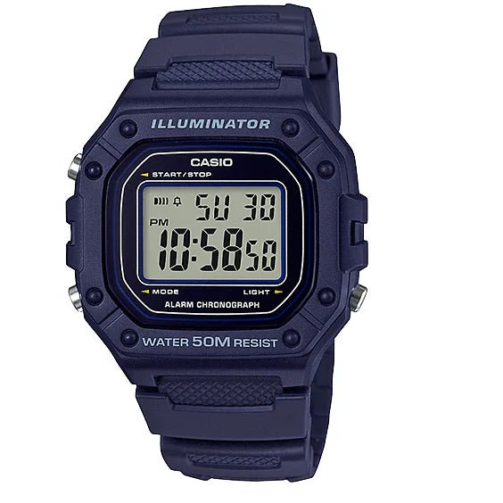 Casio Digital Watch with Blue Case and Blue Band W - 218H - 2AVDF - Shopping4Africa