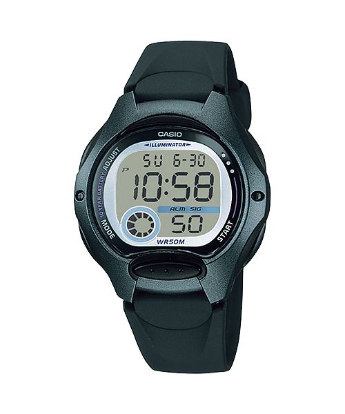 Casio Digital Women's Watch with Round Grey Case LW-200-1BVDF - Shopping4Africa