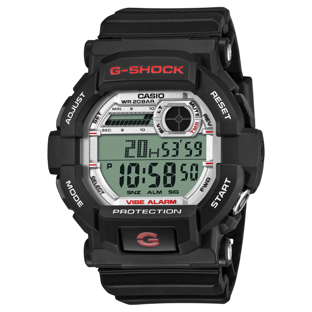 Casio G-Shock Men's Digital Black Resin Watch-GD-350S-1DR - Shopping4Africa