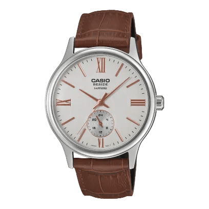 Casio Men's Analog Brown Watch with Leather Straps BMS-100L-5AVDF - Shopping4Africa