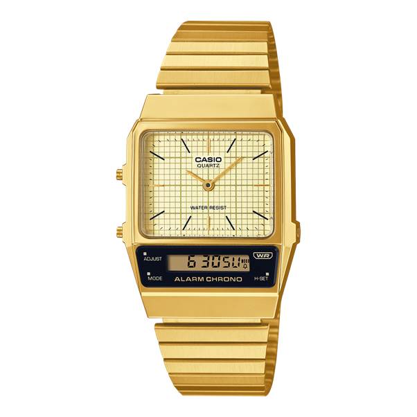 Casio Retro Digital Gold Tone Plated AQ - 800EG - 9ADF - Shopping4Africa