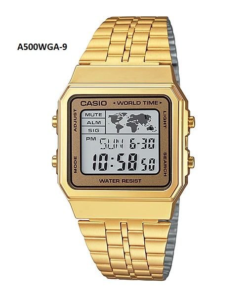 Casio Retro Digital Gold Watch A500WGA - 9DF - Shopping4Africa