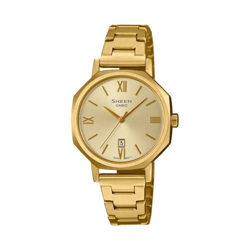 Casio Sheen Women's Analog Gold Stainless Steel Watch SHE - 4554G - 9AUDF - Shopping4Africa