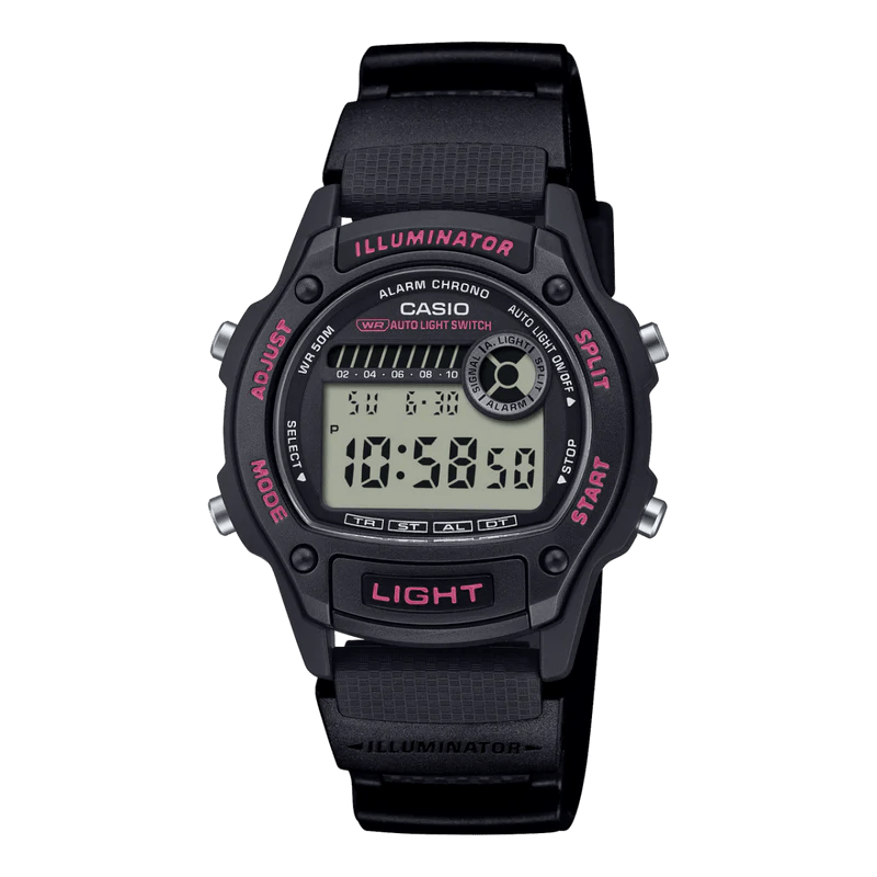 Casio Standard Women's 100M Digital Wrist Watch W - 220H - 1A2VDF - Shopping4Africa