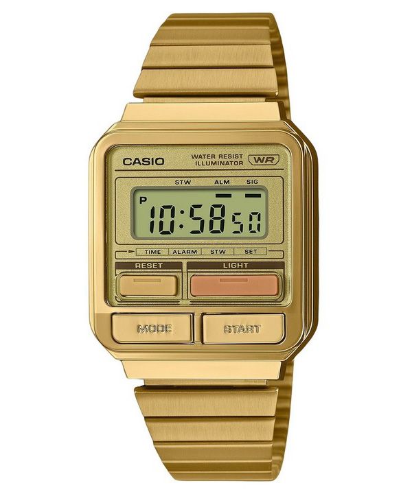 Casio Vintage A120 Gold Watch A120WEG - 9A - Shopping4Africa