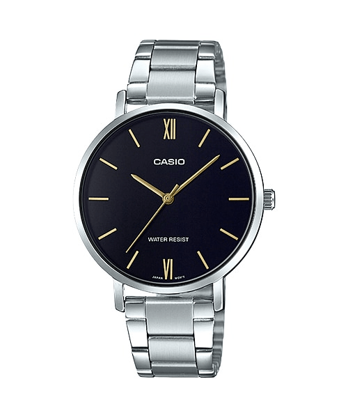 Casio Women's Analog Round Case Steel Black Watch LTP - VT01D - 1BUDF - Shopping4Africa