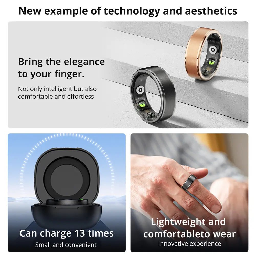 COLMI R03 Smart Ring Health Tracker Fitness Sport Waterproof Gold - Shopping4Africa