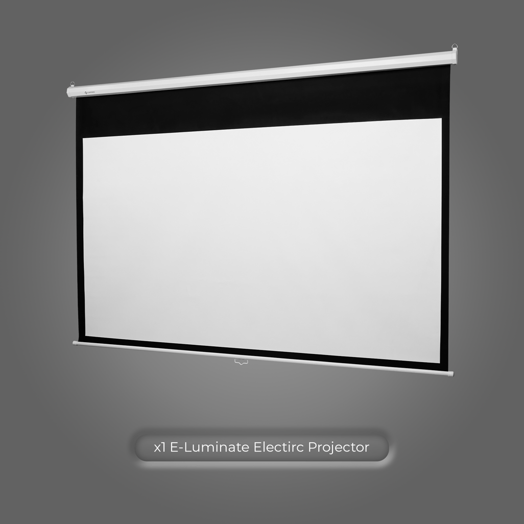 Connex E - Luminate Electric Projector Screen with Remote 100 inch - 16:19 - Shopping4Africa