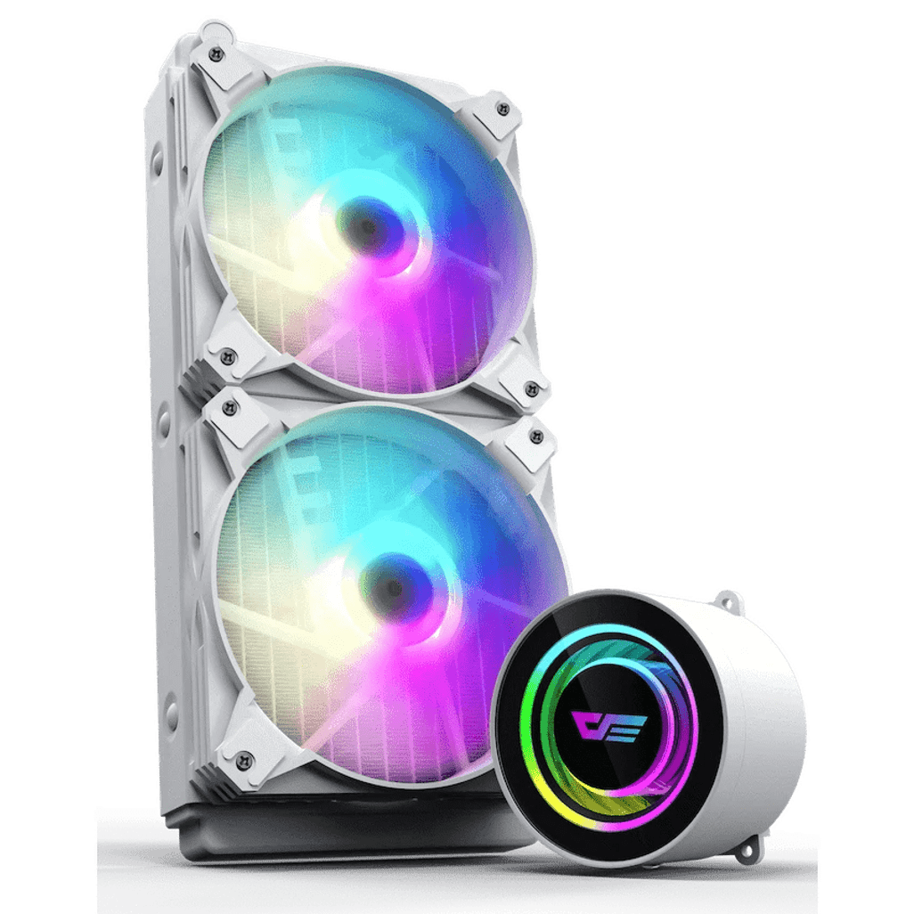 darkFlash DX240 V2.6 Liquid CPU Cooler - White - Shopping4Africa