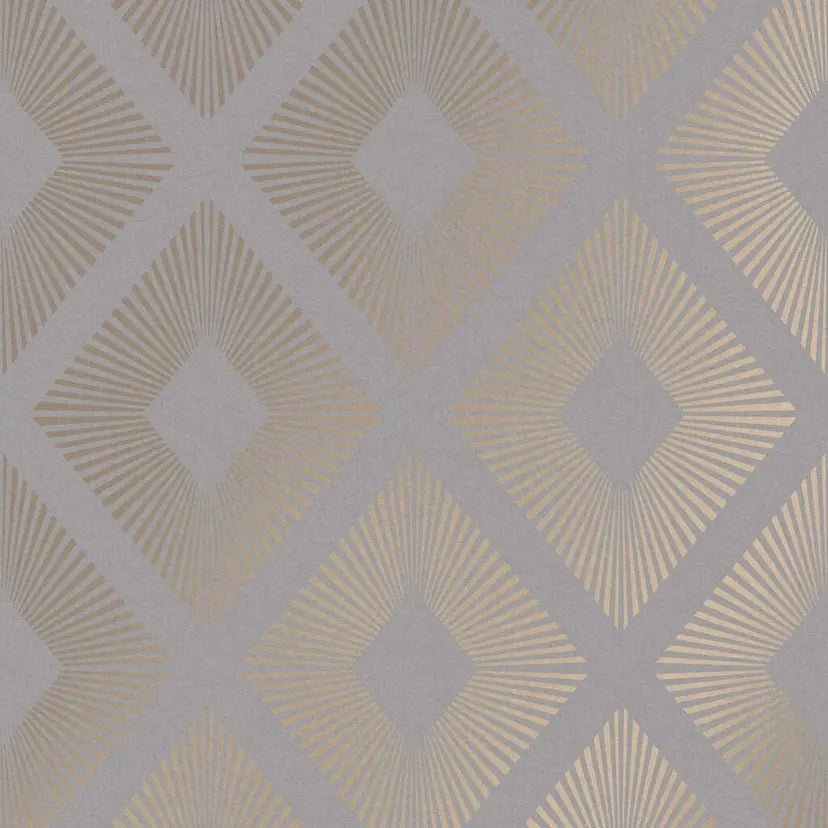 Deco Triangle Wallpaper - Grey - Shopping4Africa
