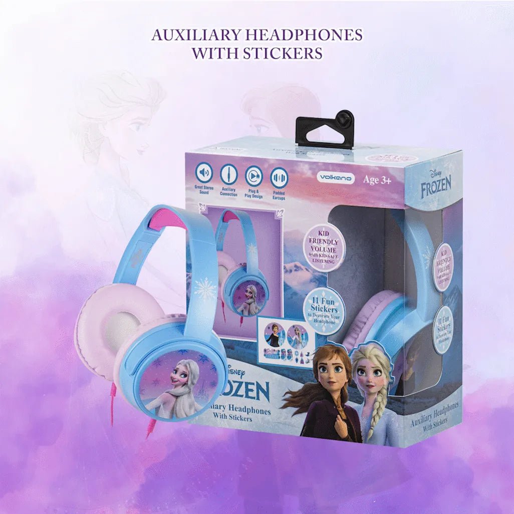 Disney Frozen Auxiliary Headphones with 11 Stickers - Shopping4Africa