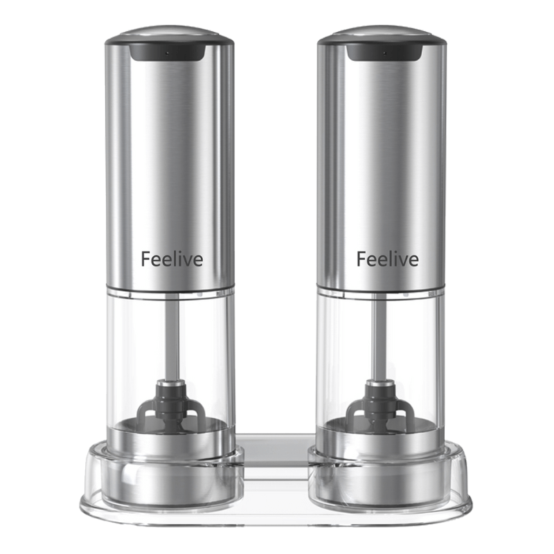 Feelive Rechargeable Pepper & Salt Grinder Set (2 - Pack with Stand) - Shopping4Africa