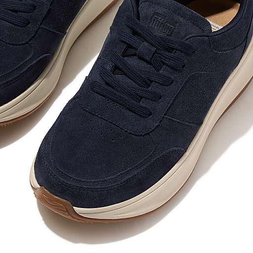 FitFlop F - Mode Suede Flatform Trainers Midnight Navy - Shopping4Africa