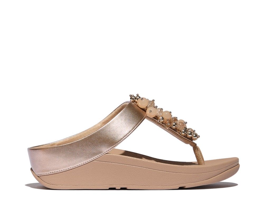 FitFlop Fino Bauble - Bead Sandals Classic Beige - Shopping4Africa