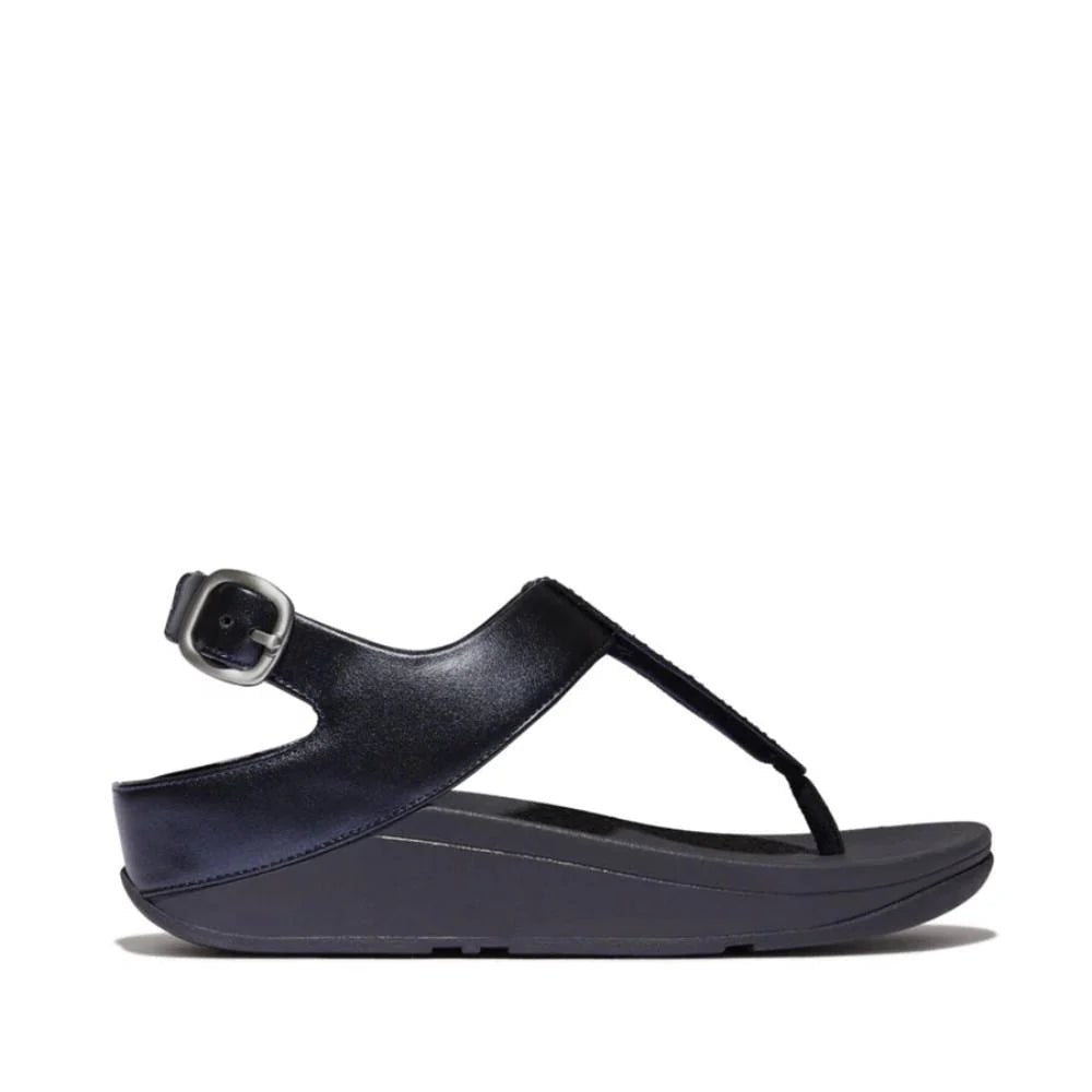 FitFlop Fino Crystal Mix T - Strap Sandals Midnight - Navy - Shopping4Africa