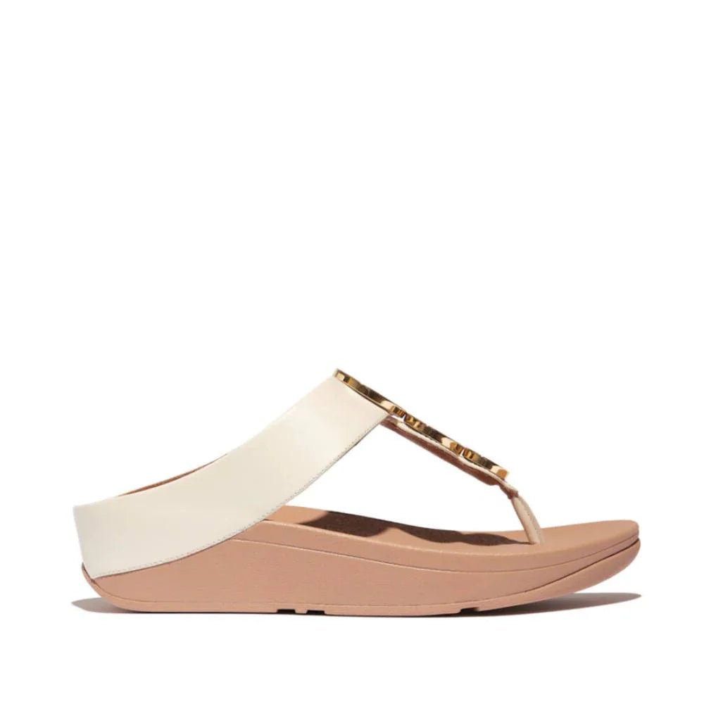 FitFlop - Fino Resin - Hoop Leather Toe - Post Sandals Paris Beige - Shopping4Africa