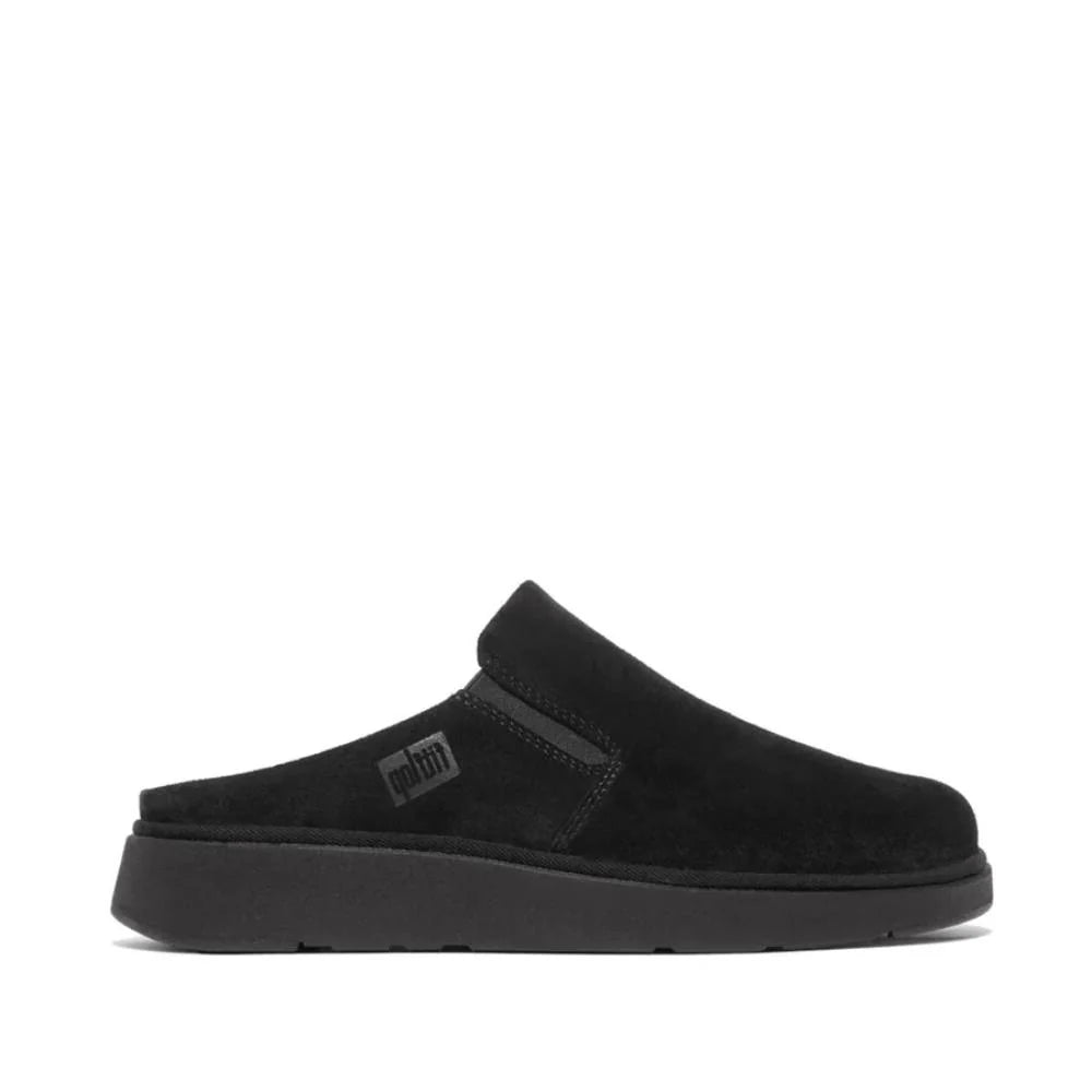 FitFlop Gen - FF Elasticated Suede Mules Black - Shopping4Africa