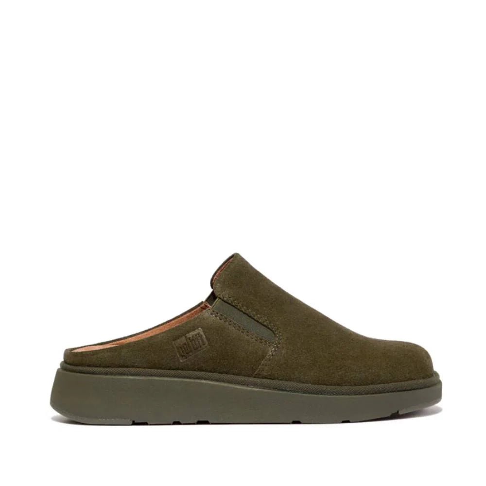 FitFlop Gen - FF Elasticated Suede Mules Deep Olive - Shopping4Africa