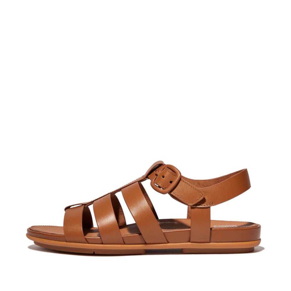 FitFlop Gracie Leather Fisherman Sandals Light Tan - Shopping4Africa