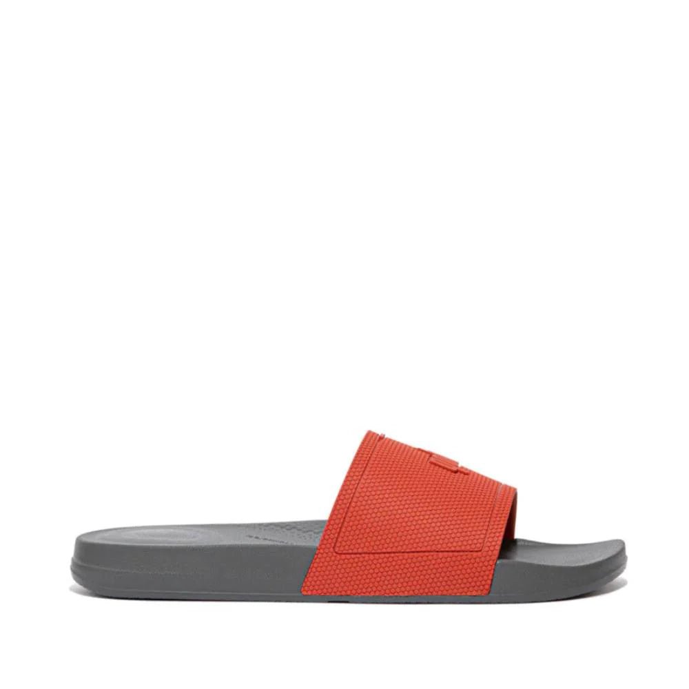 FitFlop IQUSHION Mens Pool Slides Red Clay - Shopping4Africa