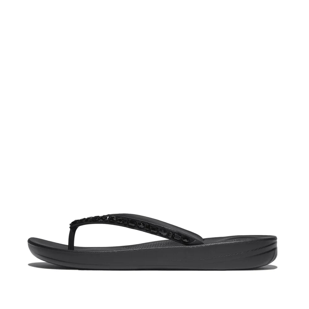 FitFlop iQushion Multi - Crystal Ergonomic All Black - Shopping4Africa