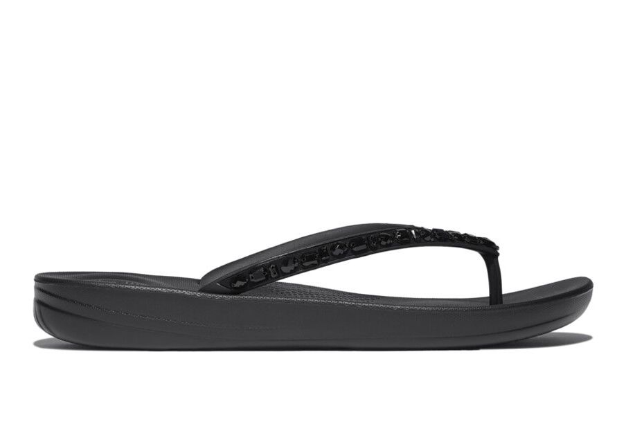 FitFlop iQushion Multi - Crystal Ergonomic All Black - Shopping4Africa