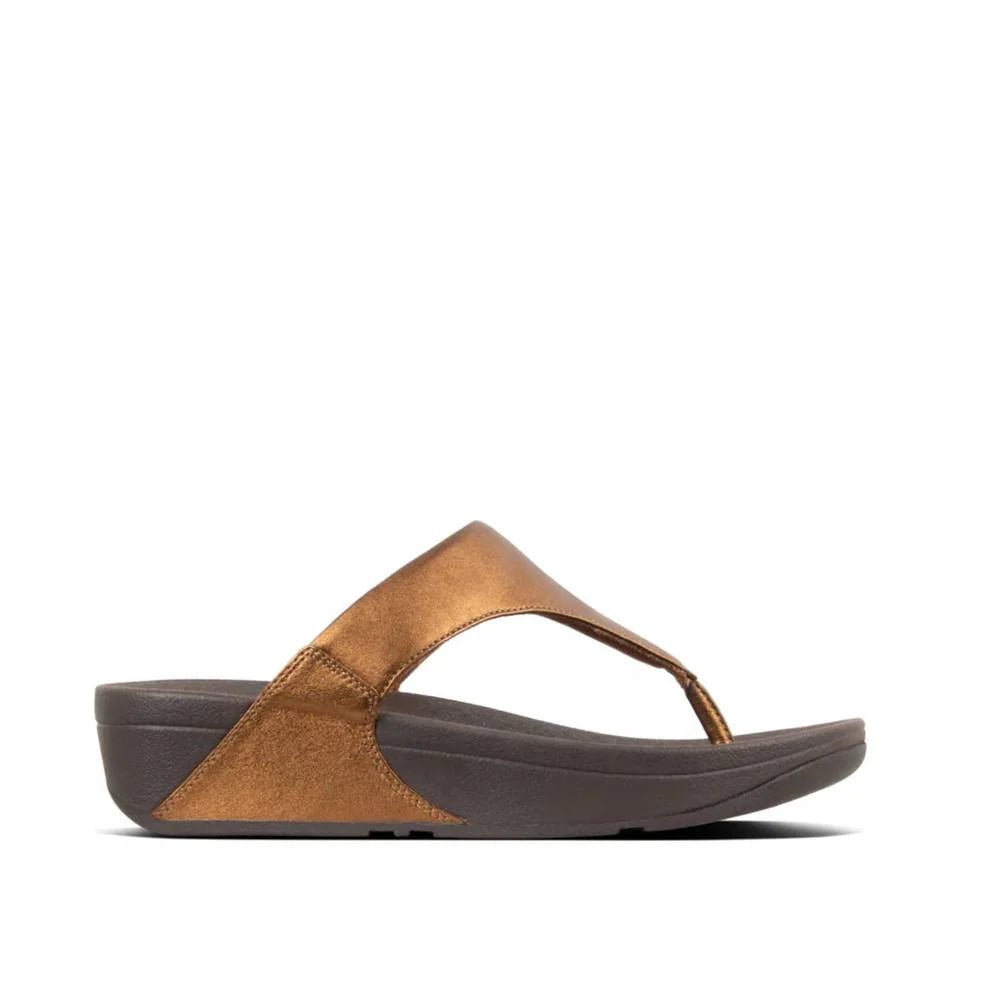 FitFlop Lulu Leather Toe - Post Sandals Bronze - Shopping4Africa