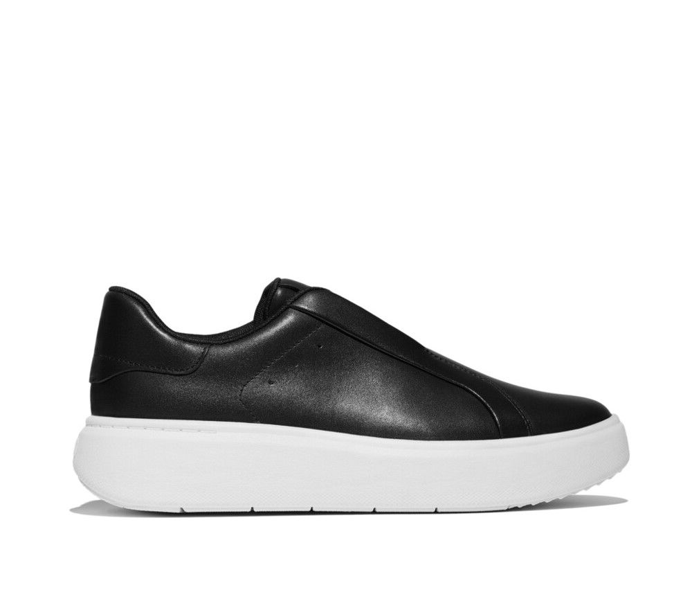 FitFlop RTG Leather Suede Sneakers Black - Shopping4Africa