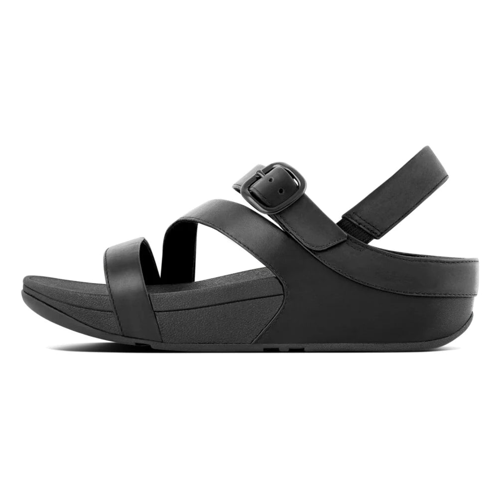 FitFlop The Skinny II Leather Z - Strap Sandals Black - Shopping4Africa