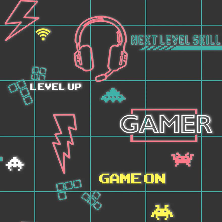 Gamer Black / Neon Pink Kids Wallpaper - Shopping4Africa