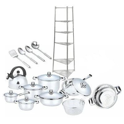 Goldair 20 Piece Pot Set with Kettle GDPS - 20 - Shopping4Africa