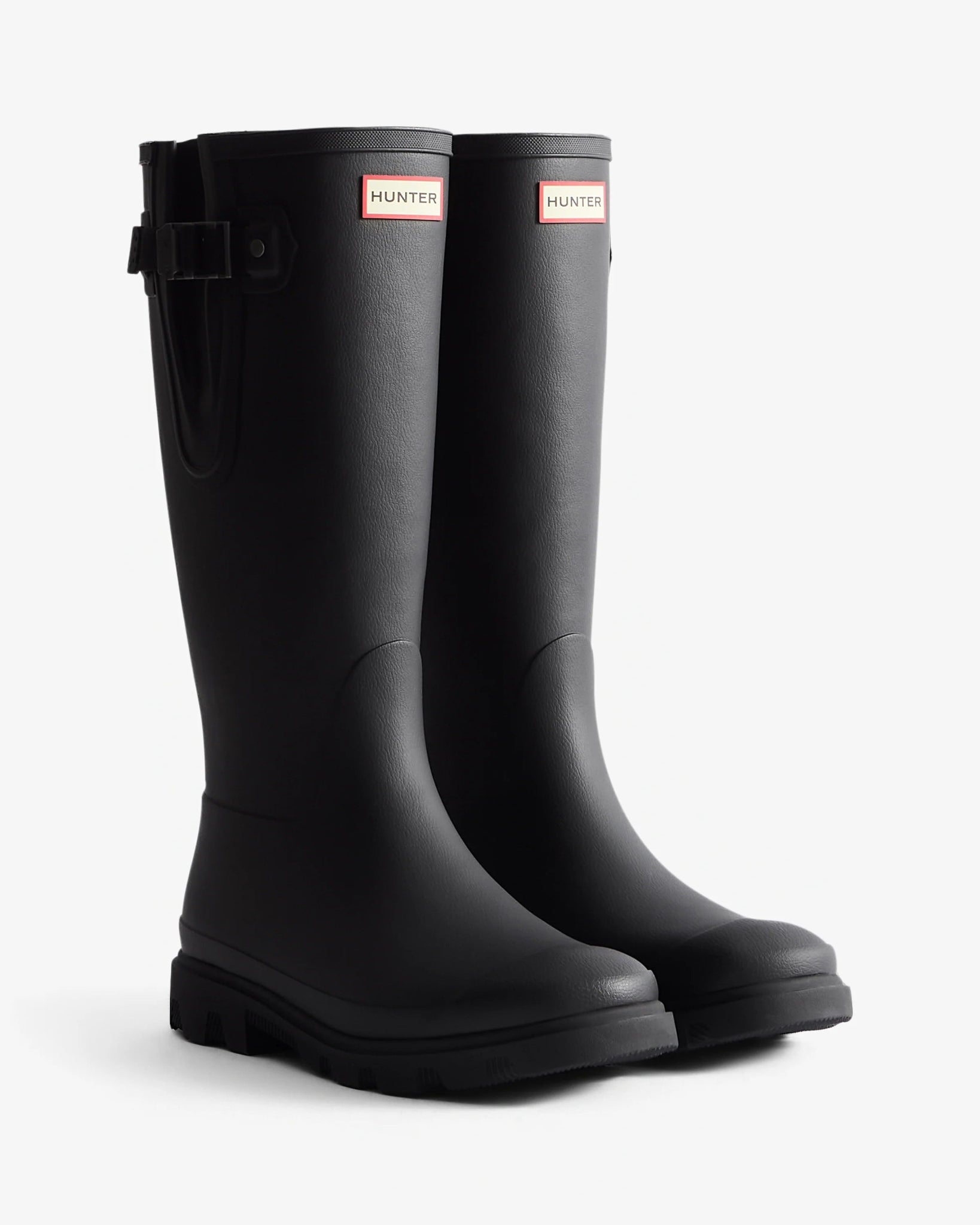 Hunter Men's Downpour Field Adjustable Tall Wellington Boot Black - Shopping4Africa