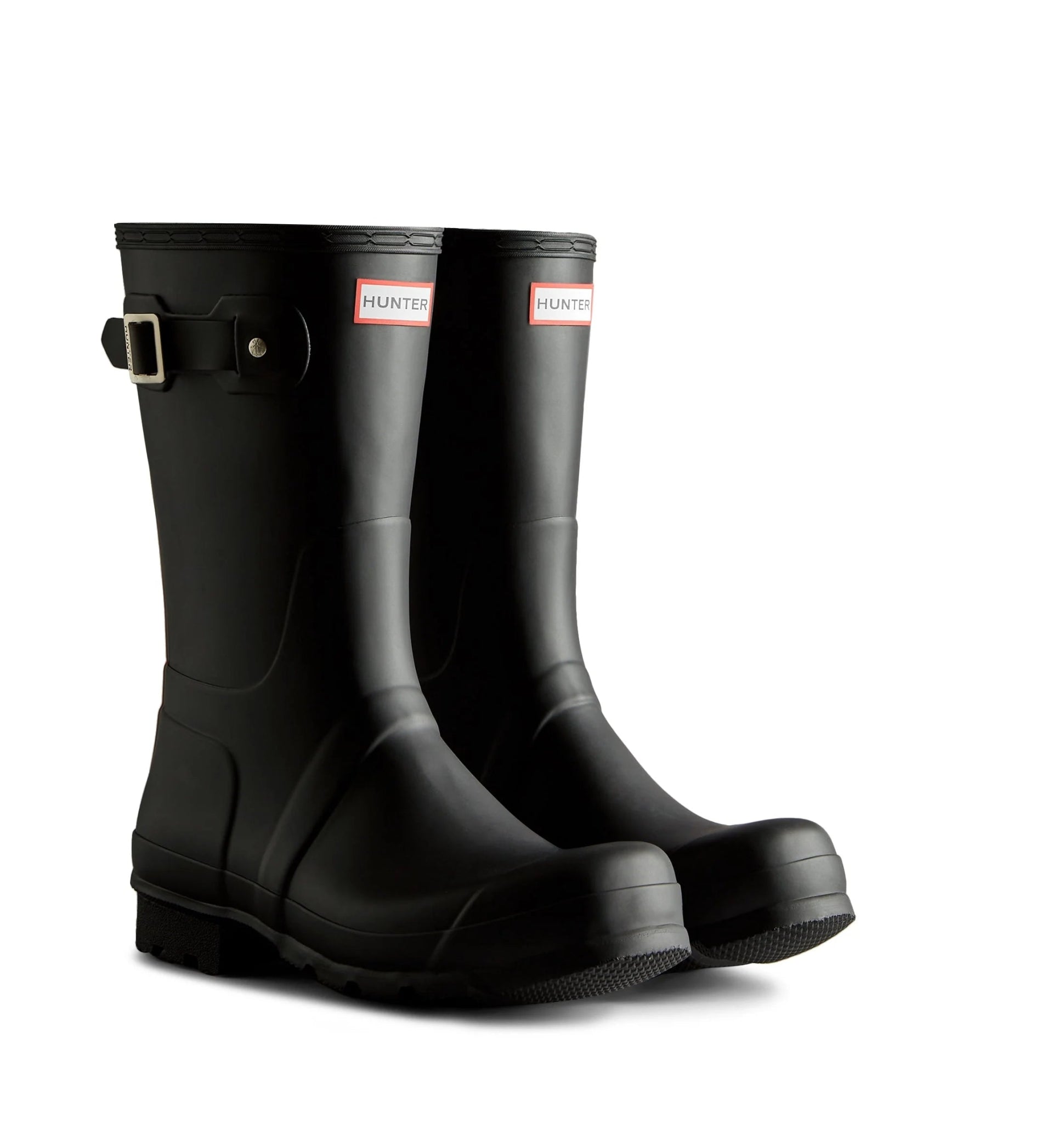 Hunter Men's Original Short Logo Boots Black - Shopping4Africa